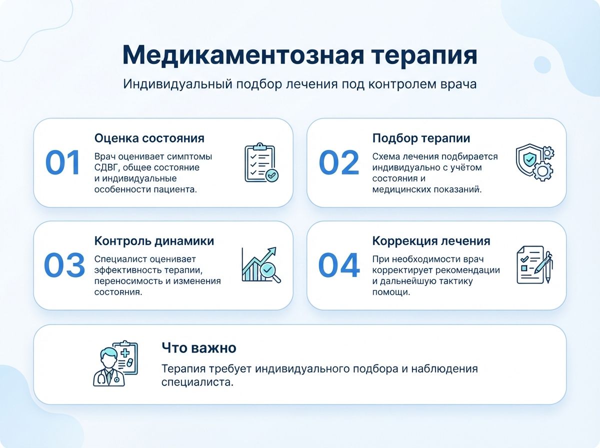 Лечение СДВГ в Озерах у детей и взрослыхинфографика