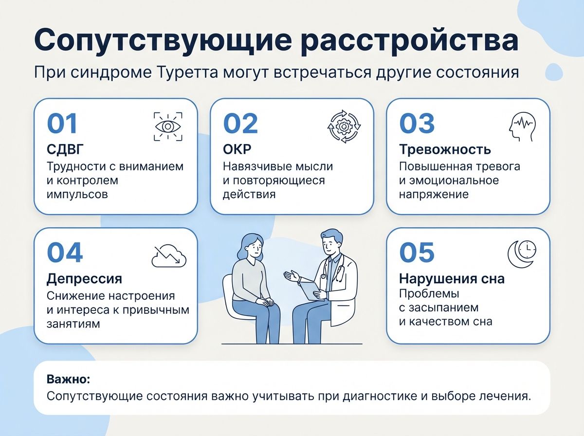 Лечение синдрома Туретта в Озерах инфографика