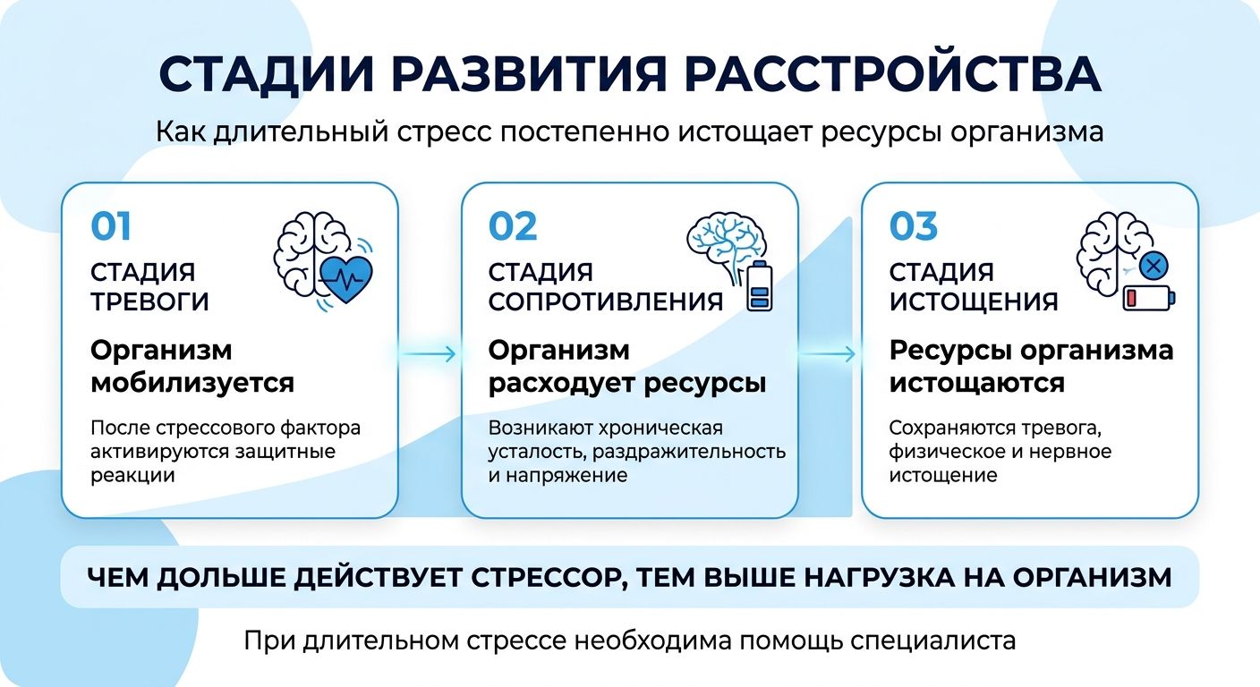 Лечение стресса в Озерах инфографика
